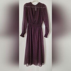 Tommy Hilfiger Purple Long Sleeve Dress